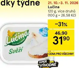 Tesco Lučina nabídka