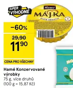 Tesco Hamé konzervované výrobky nabídka