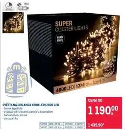 Makro SVĚTELNÁ GIRLANDA 4800 LED/2400 LED nabídka
