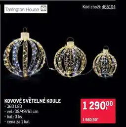 Makro KOVOVÉ SVĚTELNÉ KOULE nabídka