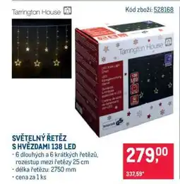 Makro SVĚTELNÝ ŘETĚZ S HVĚZDAMI 138 LED nabídka