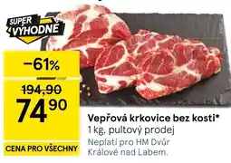 Tesco Vepřová krkvice bez kosti nabídka