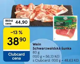 Tesco Wein Schwarzwaldská šunka nabídka