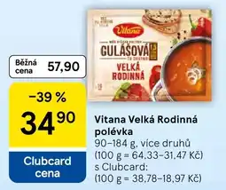 Tesco Vitana Velká Rodinná polévka nabídka