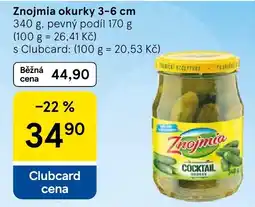 Tesco Znojmia okurky 3-6 cm nabídka
