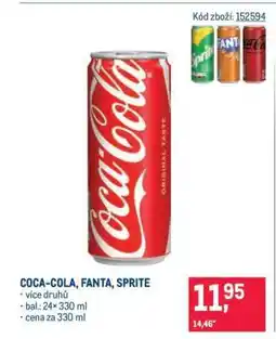 Makro Coca-Cola, Fanta, Sprite nabídka