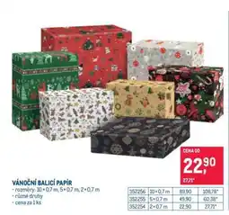 Makro VÁNOČNÍ BALICÍ PAPÍR nabídka