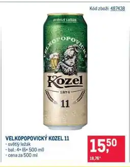 Makro Velkopopovický Kozel 11 nabídka