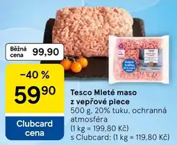 Tesco Tesco Mleté maso z vepřové plece nabídka