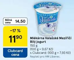 Tesco Valašská bílý jogurt nabídka