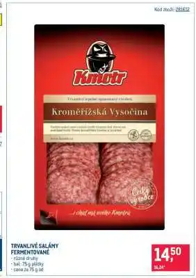 TRVANLIVÉ SALÁMY FERMENTOVANÉ