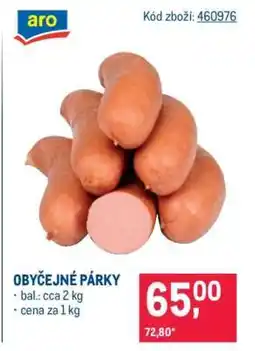Makro Obyčejné párky nabídka