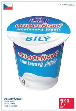 Makro Smetanový jogurt nabídka