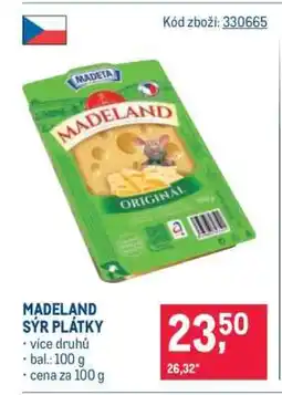 Makro Madeland sýr Plátky nabídka
