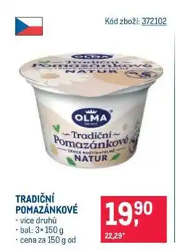 Makro Tradiční pomazánkové nabídka