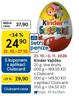 Tesco Kinder Vajíčko nabídka