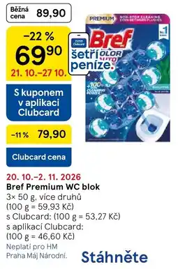 Tesco Bref Premium WC blok nabídka