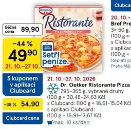 Tesco Dr. Oetker Ristorante Pizza nabídka