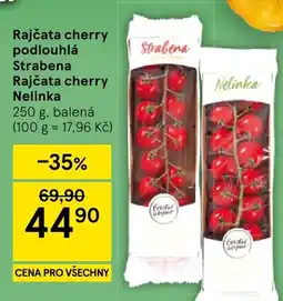 Tesco Strabena rajčata cherry podlouhlá nabídka