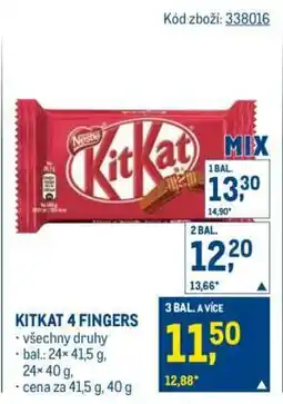 Makro KitKat 4 Fingers nabídka