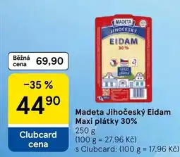 Tesco Madeta Jihočeský Eidam nabídka