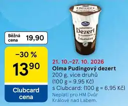 Tesco Olma Pudingový dezert nabídka