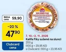 Tesco Kalifa Fíky sušené na slunci nabídka