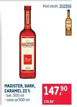 Makro MAGISTER, DARK, CARAMEL 22% nabídka