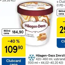 Tesco Häagen-Dazs zmrzlina s soleným karamelovým příchutí nabídka