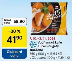 Tesco Vodňanské kuře Kuřecí nugety smažené nabídka