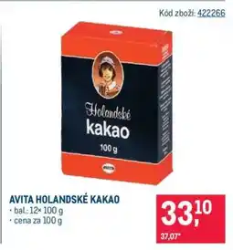 Makro Avita Holandské kakao nabídka