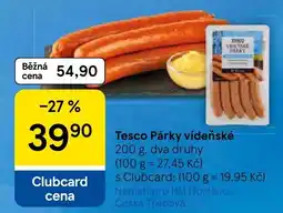 Tesco Tesco Párky vídeňské nabídka