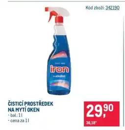 Makro ČISTÍCÍ PROSTŘEDEK NA MYTÍ OKEN nabídka