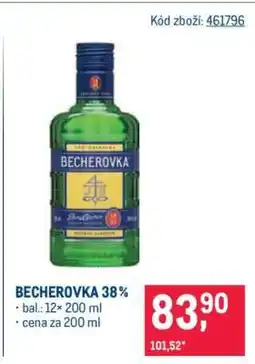 Makro Becherovka 38 % nabídka