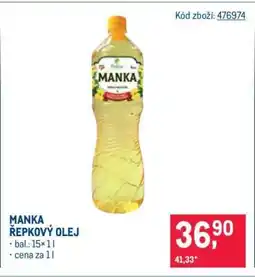 Makro Manka Řepkový olej nabídka