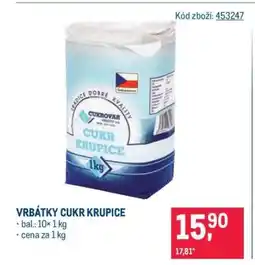 Makro VRBÁTKY CUKR KRUPICE nabídka