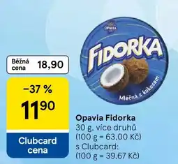 Tesco Opavia Fidorka nabídka