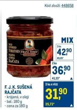 Makro F. J. K. SUŠENÁ RAJČATA nabídka