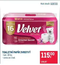 Makro Toaletní papír 3vrstvý nabídka