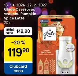 Tesco Glade Osvěžovač vzduchu Pumpkin Spice Latte nabídka