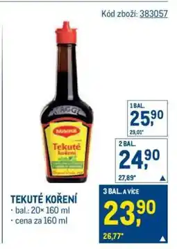Makro Tekuté koření nabídka