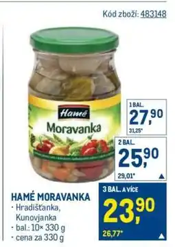 Makro Hamé Moravanka nabídka