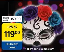 Tesco Halloweenská maska nabídka
