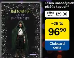 Tesco Tesco Čarodějnický plášť s kapucí nabídka
