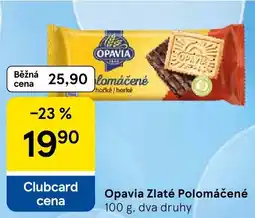 Tesco Opavia zlaté polomáčené nabídka