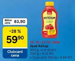 Tesco Spak Kečup nabídka