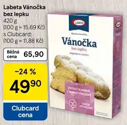 Tesco Labeta vánočka bez lepku nabídka
