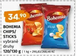 Terno BOHEMIA CHIPS, STICKS vybrané druhy nabídka