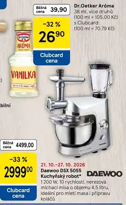 Tesco Dr.Oetker Aroma Vanilka nabídka