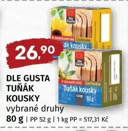 Terno DLE GUSTA TUŇÁK KOUSKY vybrané druhy nabídka